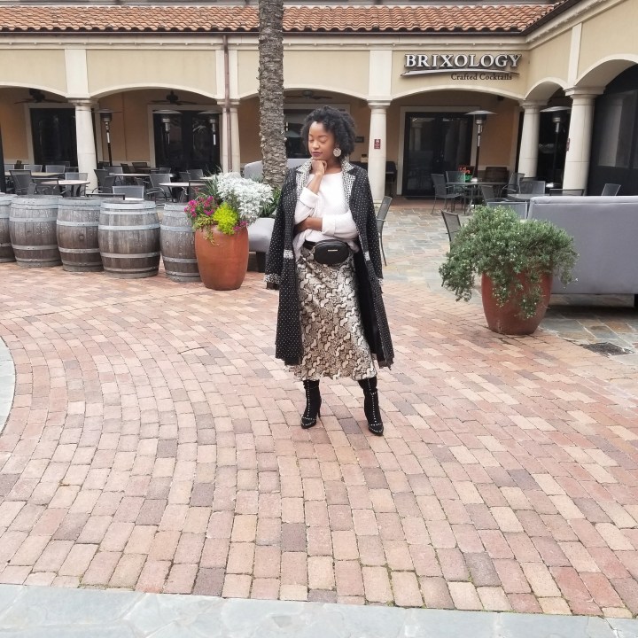 OOTD: Silky Skirts and Chunky&nbsp;Knits