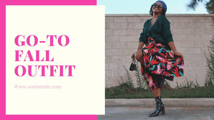 Go-To Fall Outfit: Cardigan + Midi&nbsp;Skirt